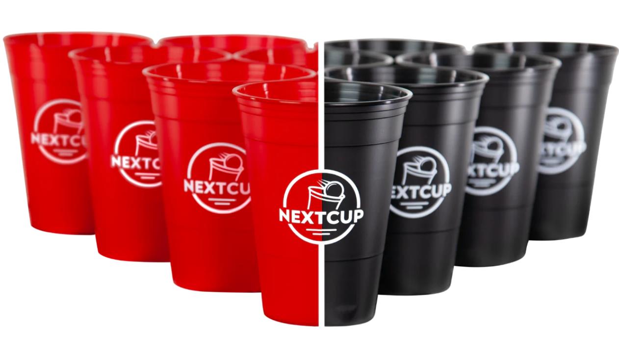 NEXTCUP Becher Set 22 extra stabile und nachhaltige Hartplastik Becher