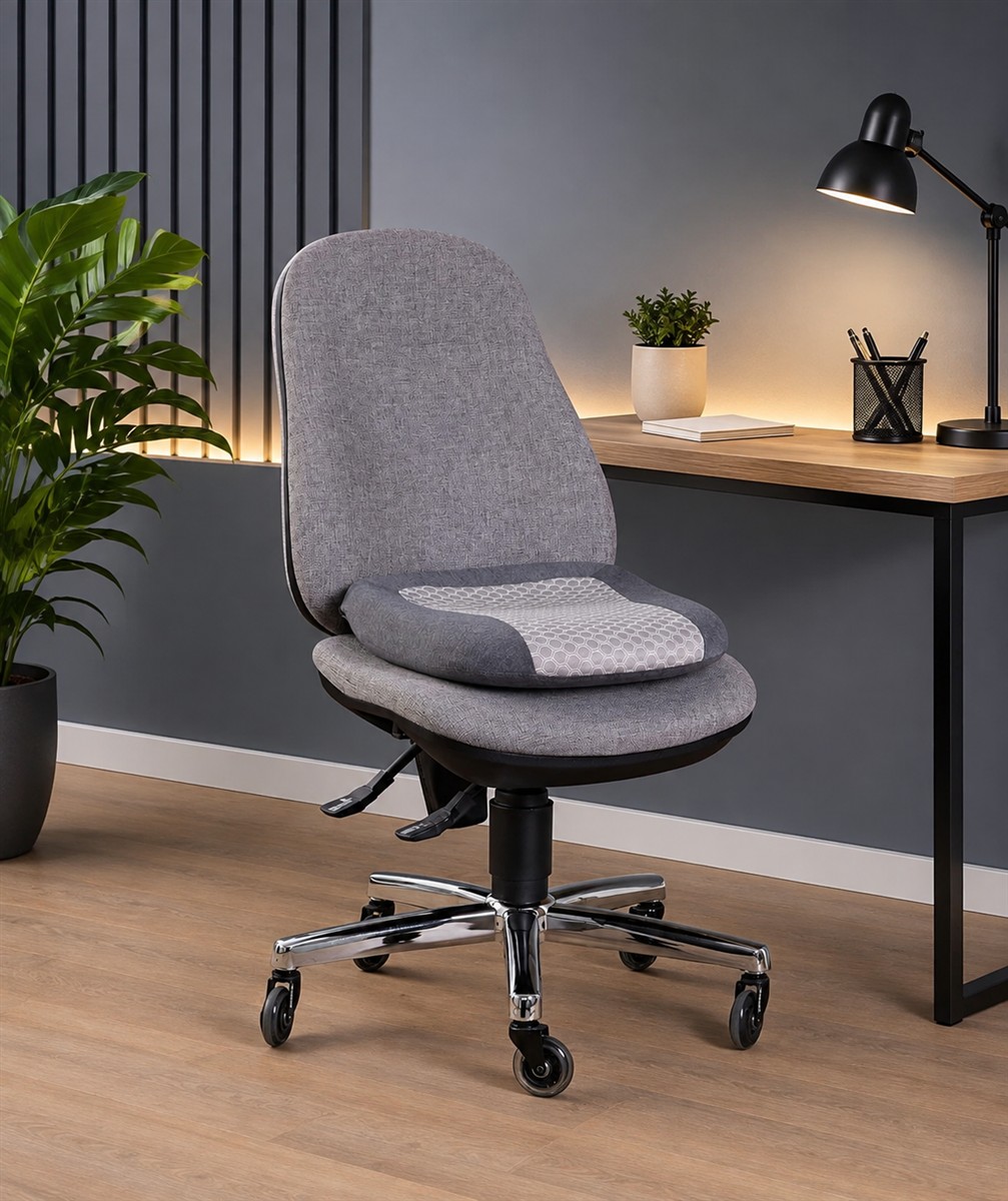 Bürostuhl, ergonomisch, Stoff, Drehstuhl, rollen