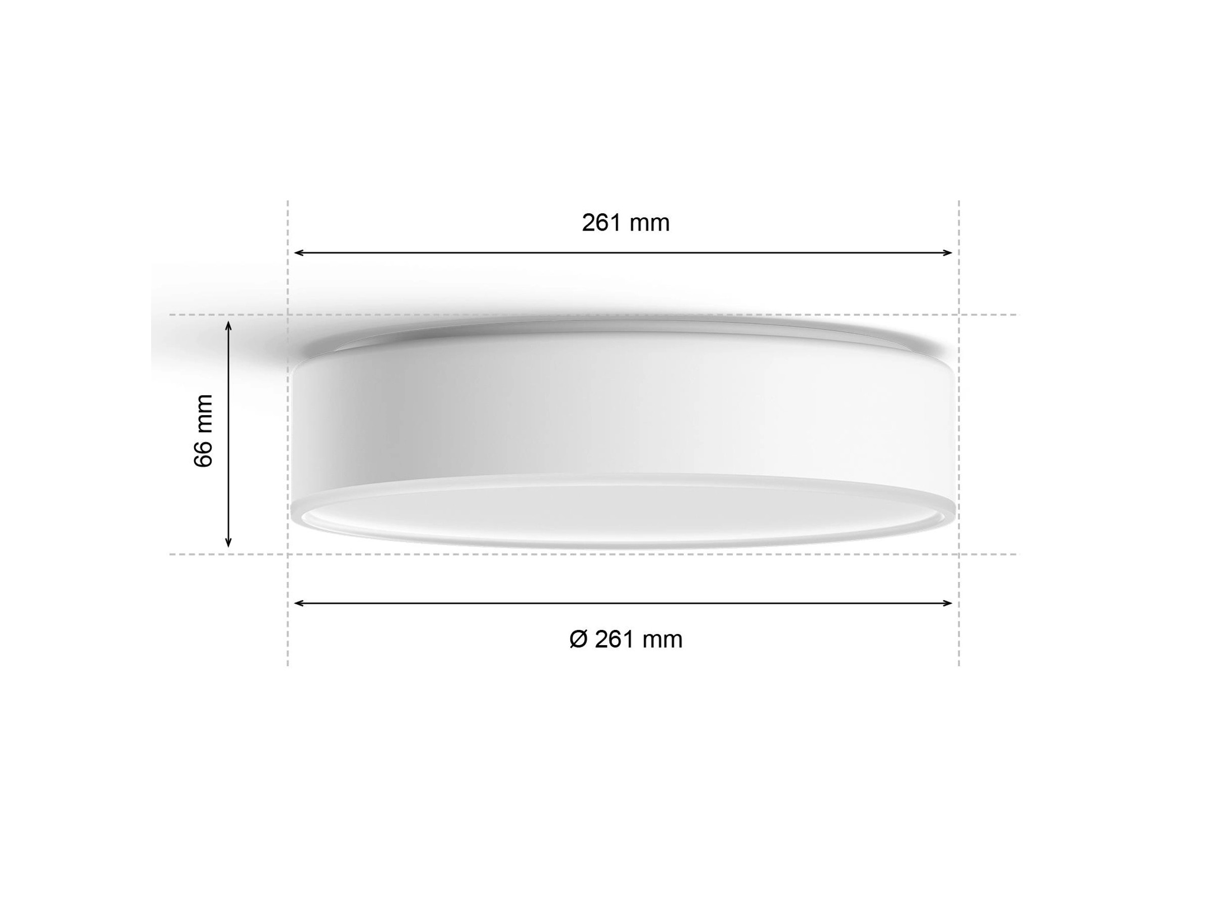 Philips Hue Deckenleuchte White Ambiance Enrave Weiß 950 lm rund inkl. Dimmer