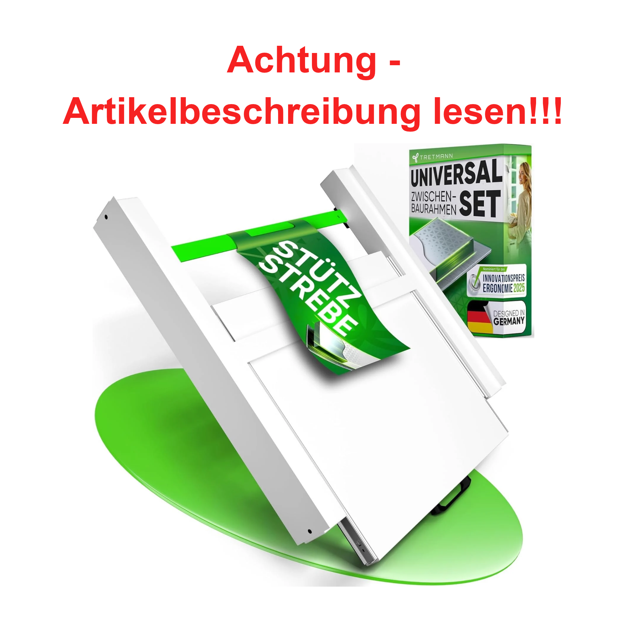 Stütze, Stützbrett, Baurahmen, Zwischenset, Montage