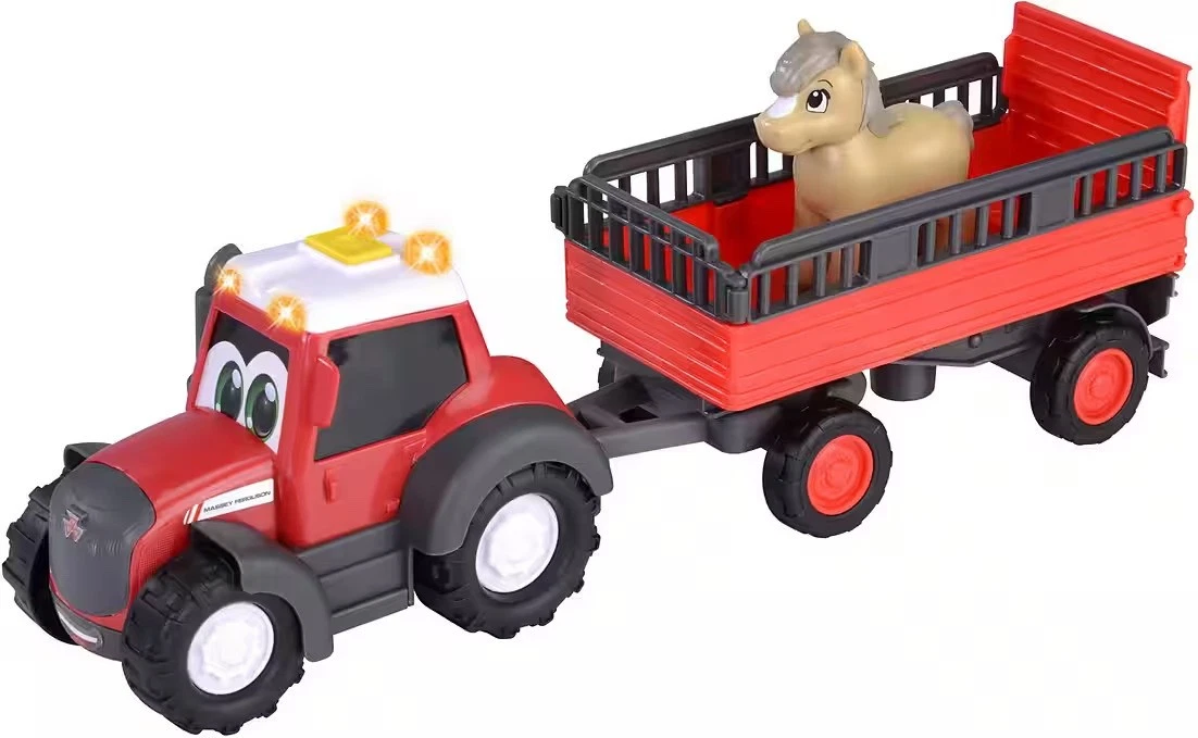 Dickie ABC Massey Ferguson Animal Trailer Kinderspielzeug - Tiertransporter
