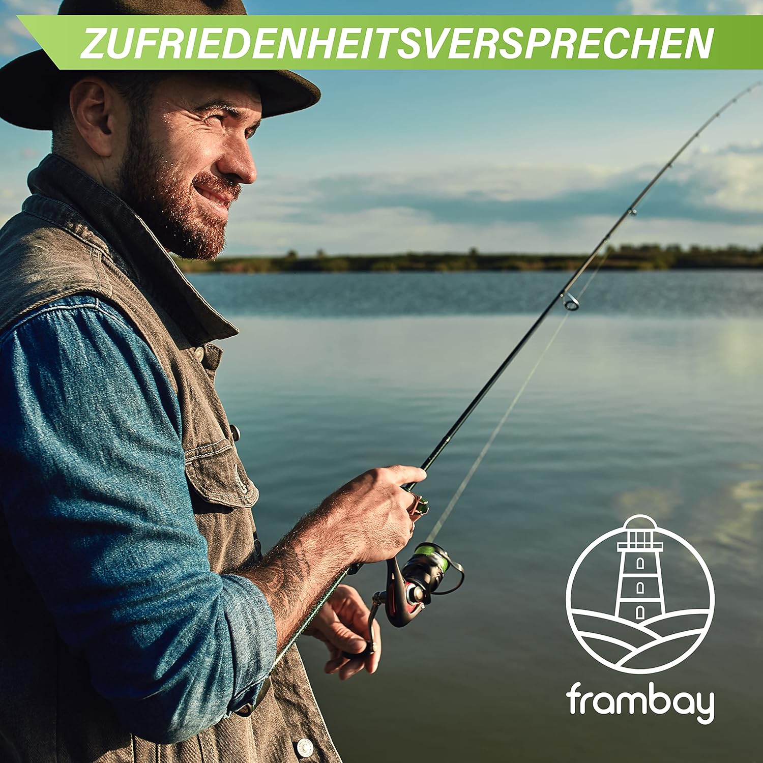 Frambay Geflochtene Angelschnur mit starker 4-Fach Flechtung I Angelschnur geflochten und flexibel Fishing Line Angelsehne Angel Schnur - 500m