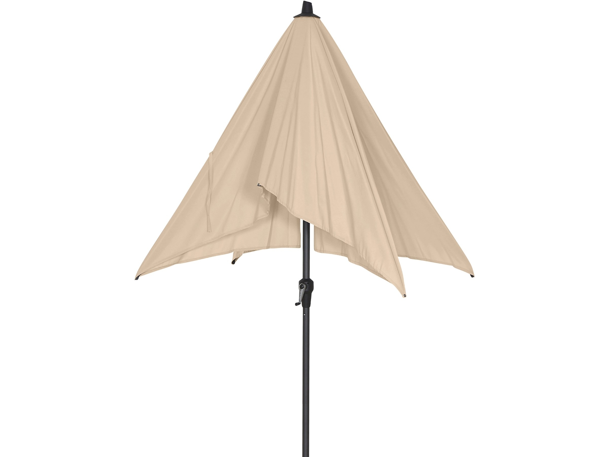 Siena Garden Marktschirm Avio 200 cm x 250 cm Ecru mit Kurbelmechanik