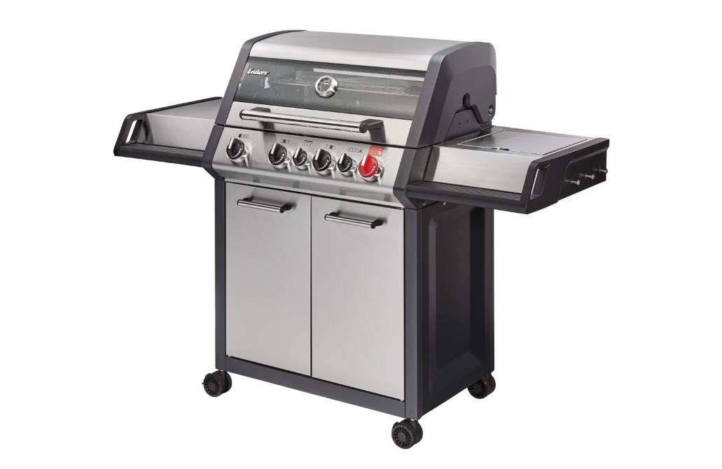 Enders Gasgrill Monroe Pro 4 SIK Turbo mit 4 Brennern und Seitenkocher