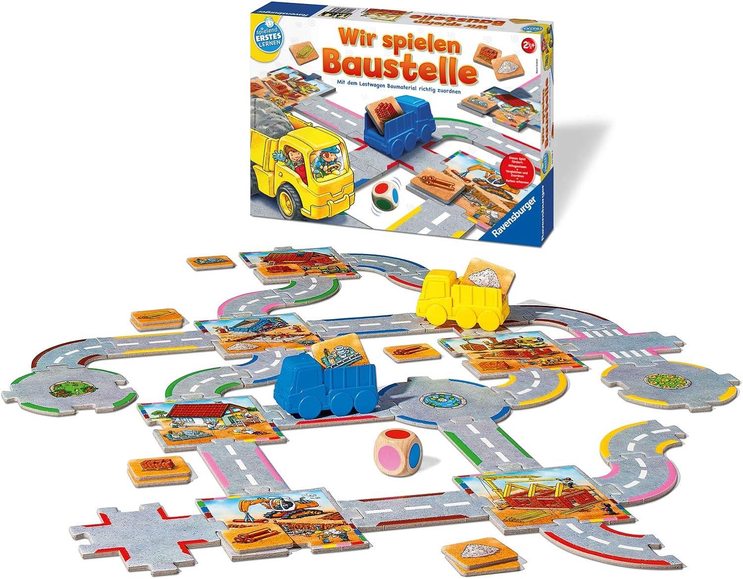 Ravensburger 24726 Wir spielen Baustelle Bauspiel Zuordnungsspiel Puzzlespiel Legespiel Geduldspiel Familienspiel