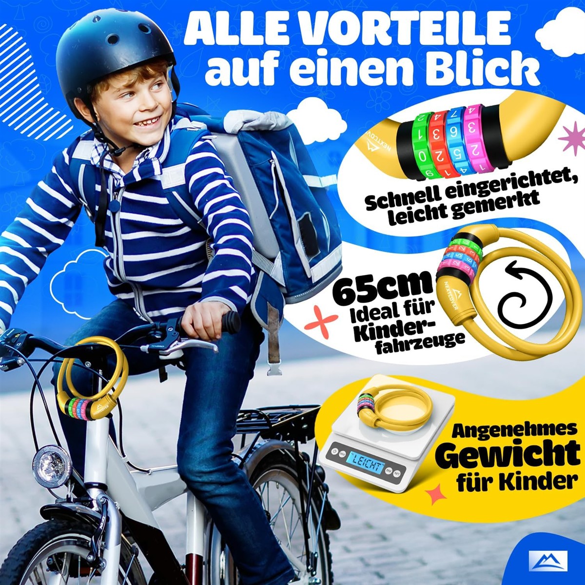 Kinderhelm, Rucksack, Fahrrad, Gewicht, Zubehör