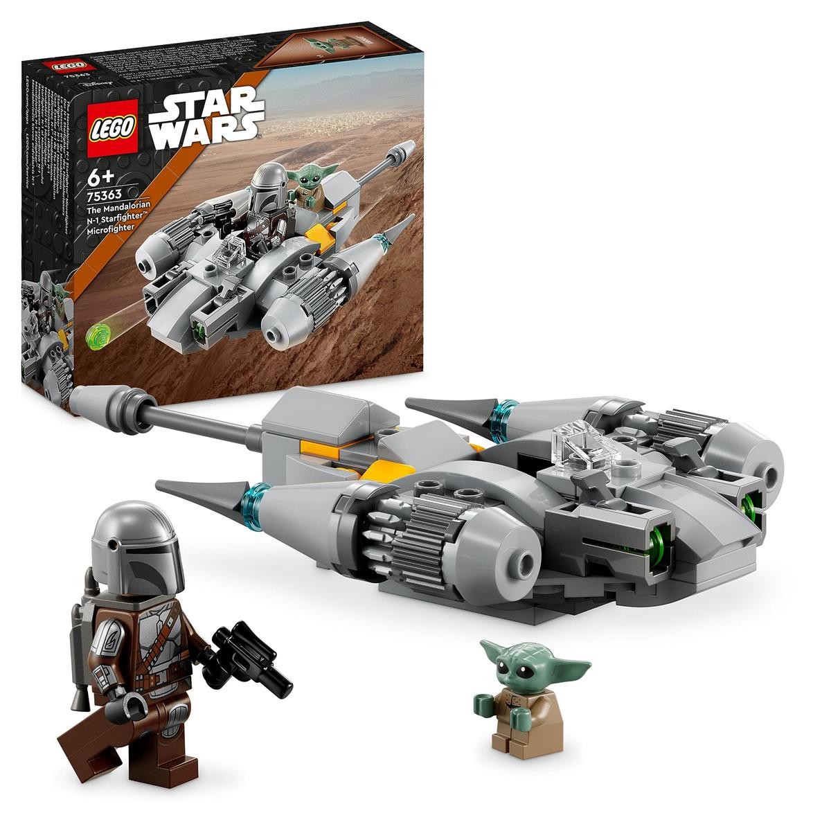 Star Wars, Lego, Mandalorian, Spaceship, Mini figures