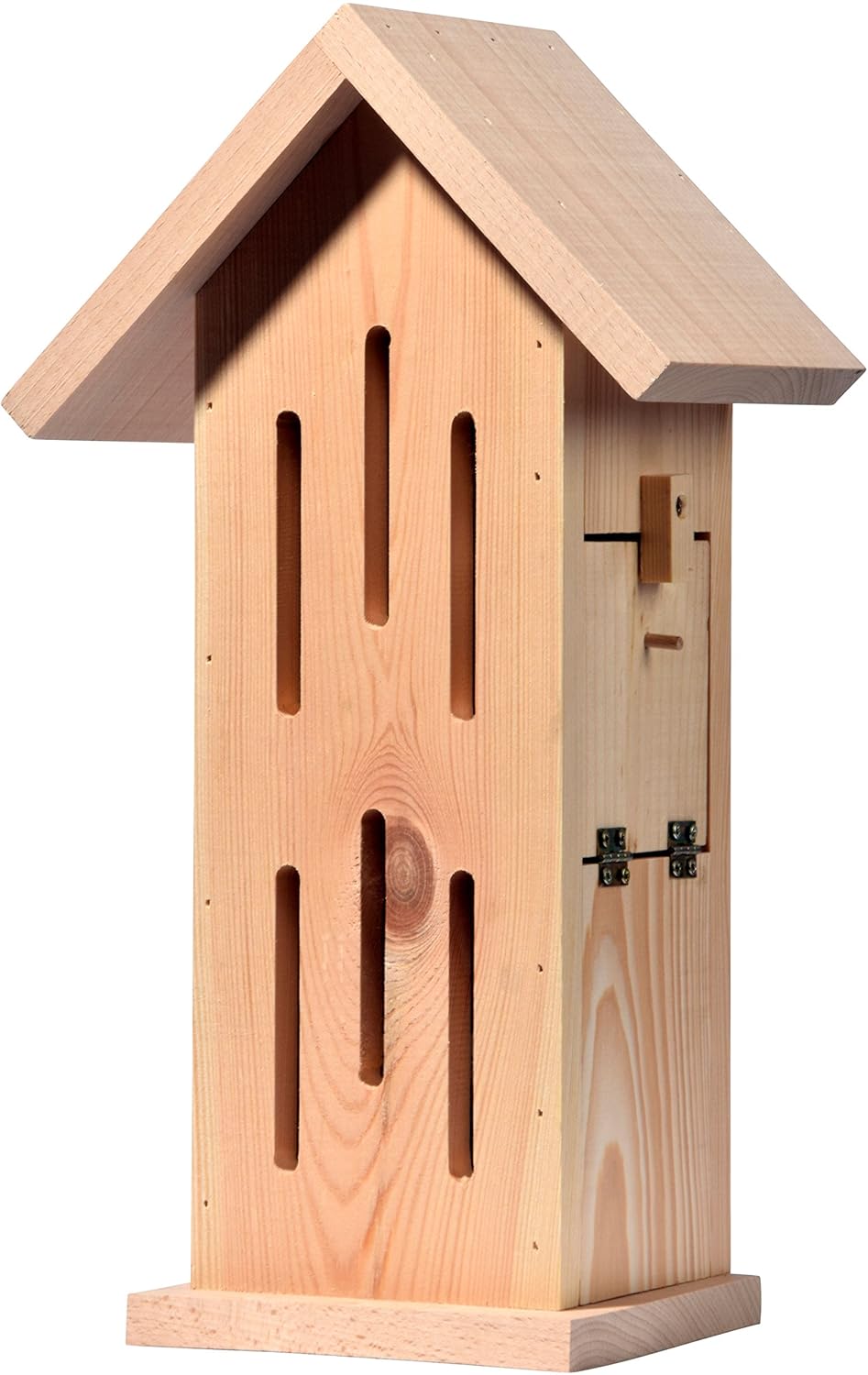 Dobar Luxus-Insektenhotels Schmetterlingshaus Sonnenfalter Natur - Insektenhotel aus Massivholz - Schmetterlingskasten unbehandelt & robust - Schmetterlingshotel für Garten/Terrasse/Balkon