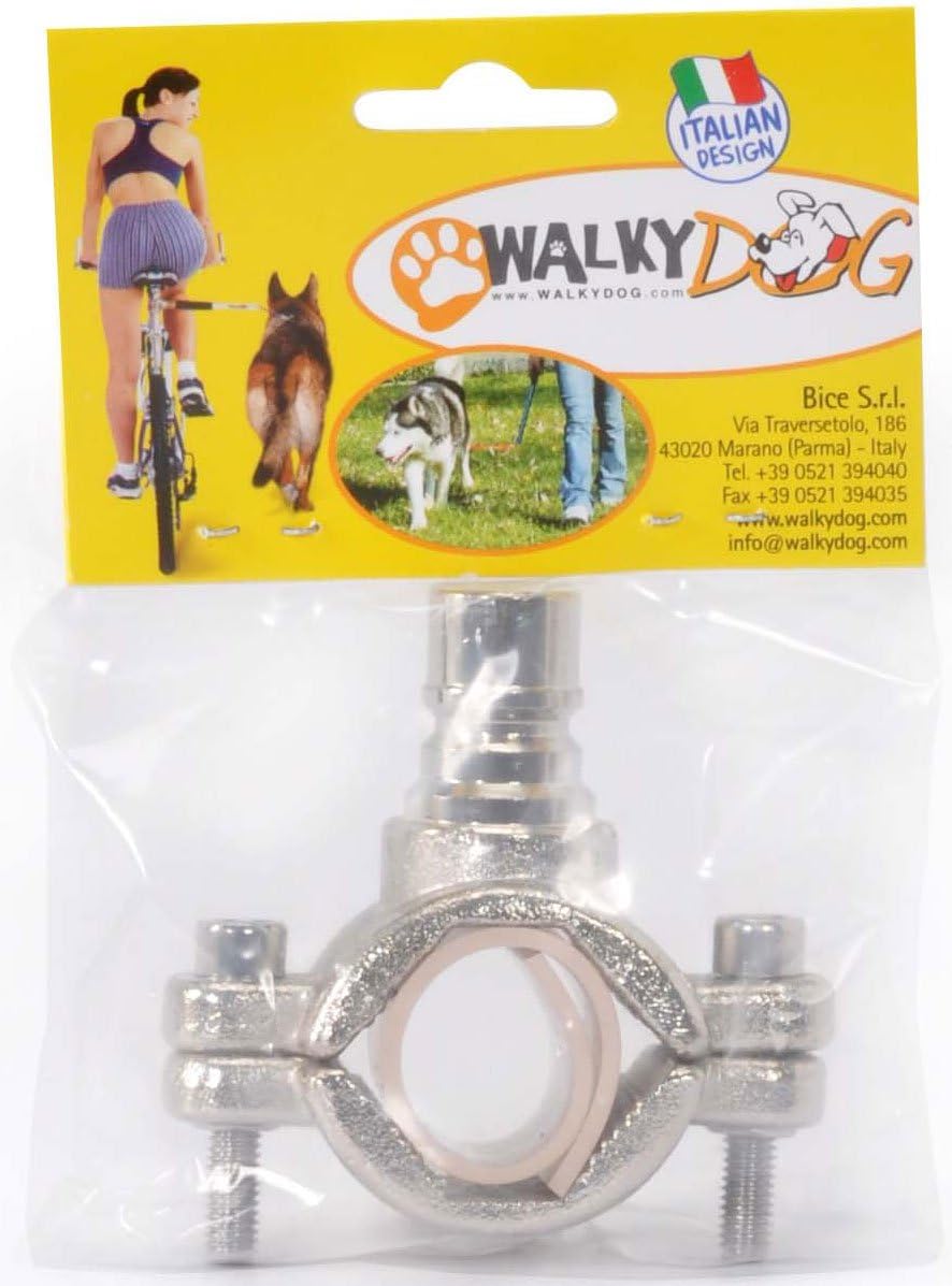 dobar Sattelhalterung für Hundeleine Walky Dog Plus Zubehör für Fahrradleine Befestigung für Abstandhalter Edelstahl