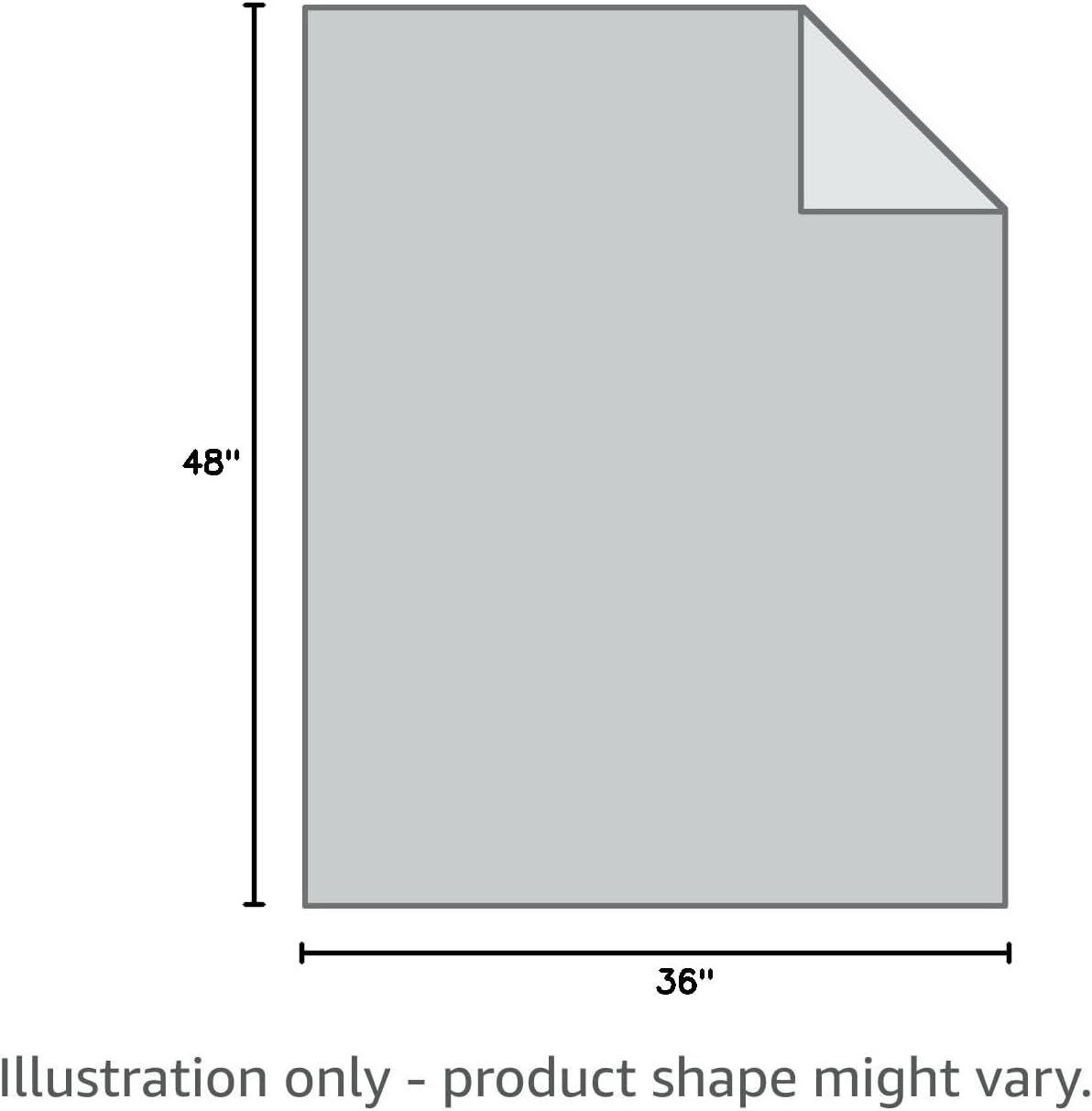 Amazon Basics Baumwoll-Gewichtsdecke für Kinder mit umkehrbarer Mikrovisionsabdeckung 5 lbs 36 x 48 Zoll umkehrbar pink/einhorn