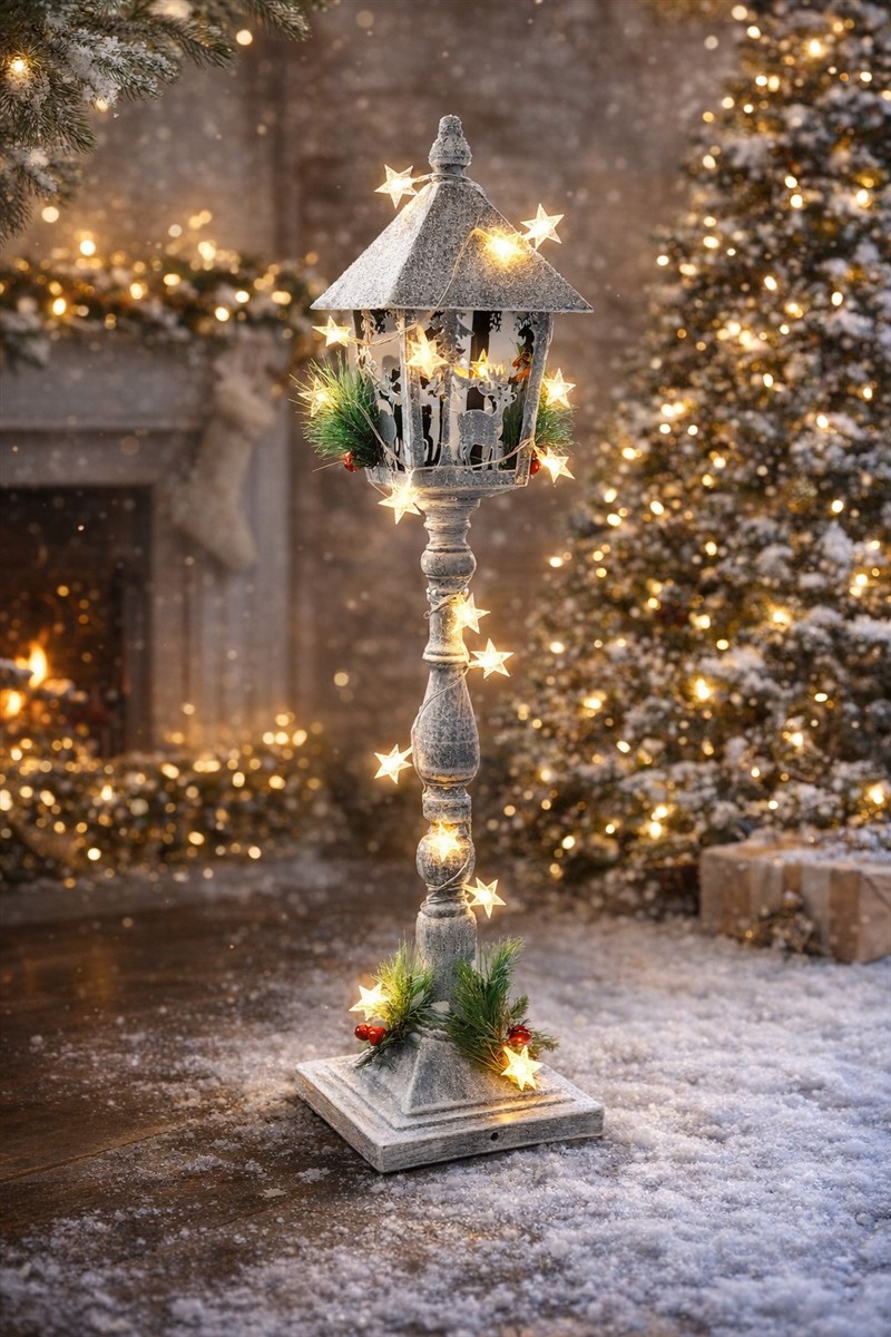 Laterne, Lichterkette, Weihnachtsdeko, Winterdekoration, Sterne