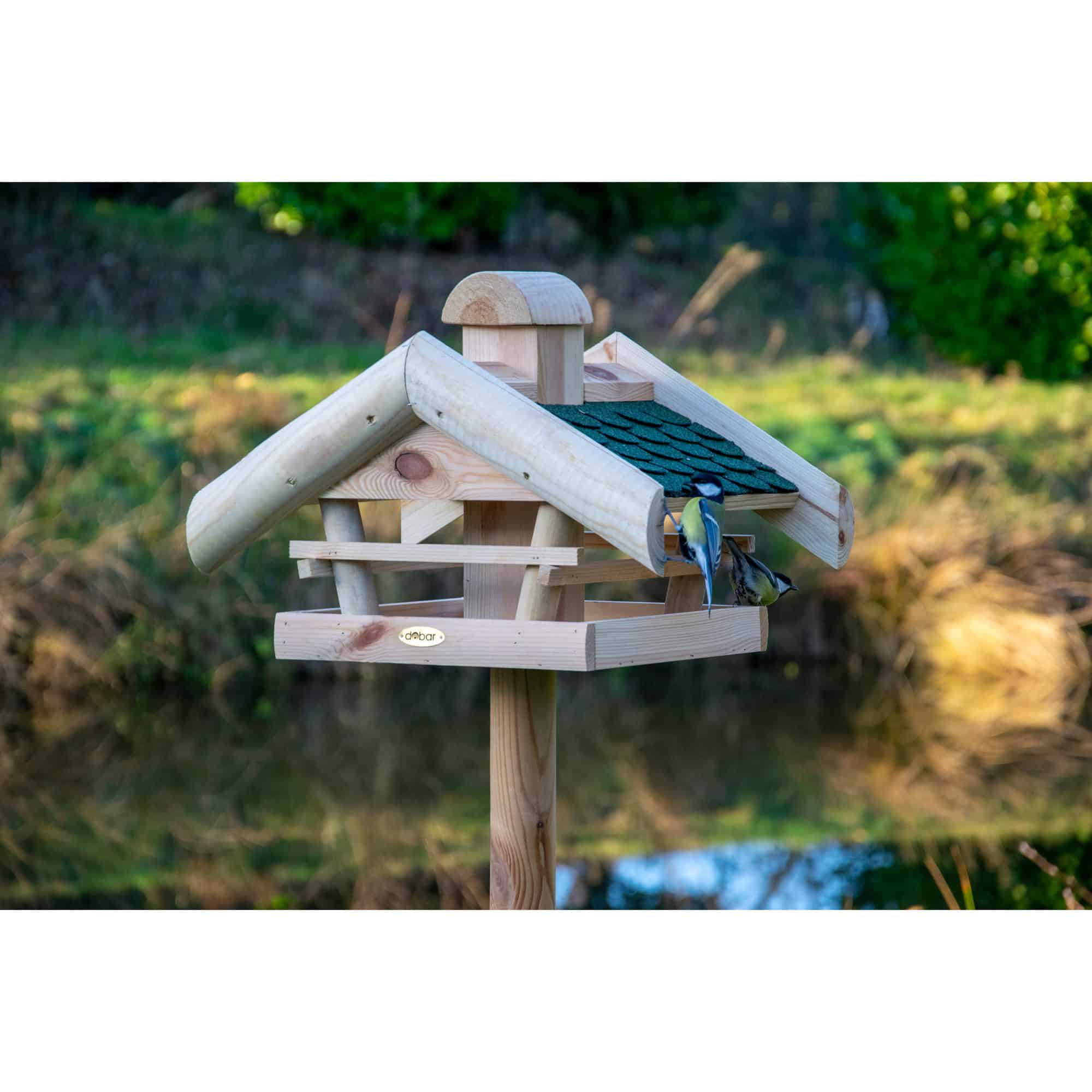 Dobar Vogelhaus mit Futtersilo Vogelfutterhaus