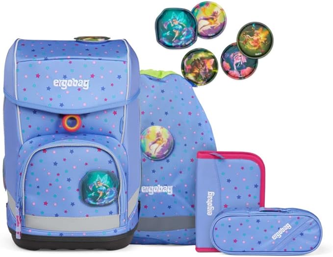 ergobag ERG CSE 002 A02 Schulranzenset cubo Bärzaubernd 5 teilig Schultasche Rucksack